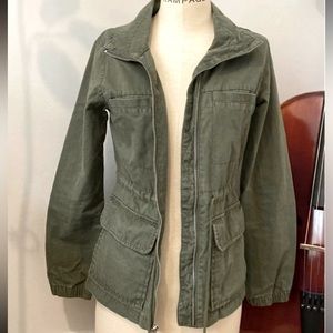 Womens green cargo jacket